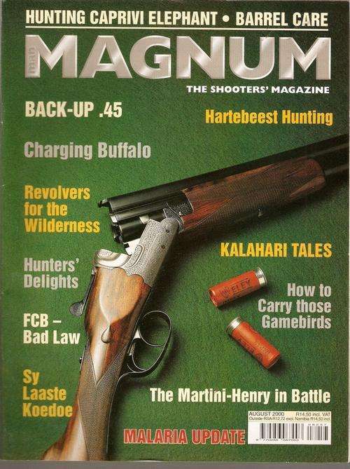 MAGNUM THE SHOOTERS MAGAZINE AUGUST 2000