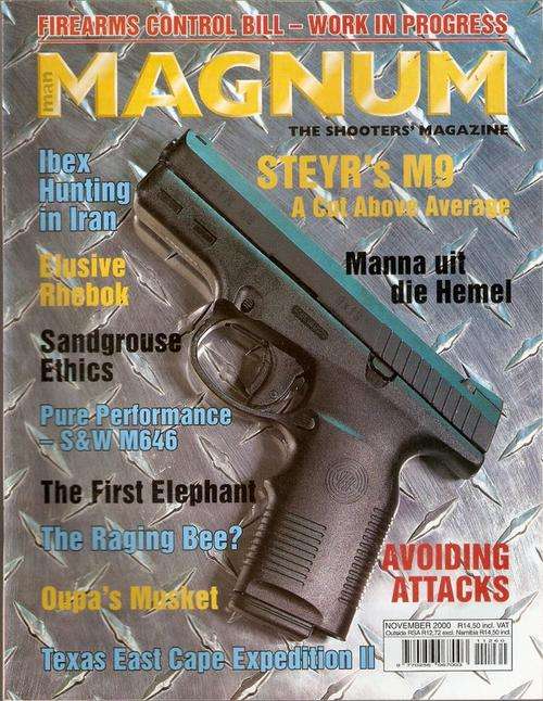MAGNUM THE SHOOTERS MAGAZINE NOVEMBER 2000