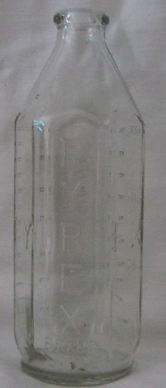VINTAGE PYREX GLASS BABY FEEDING BOTTLE(240ML)