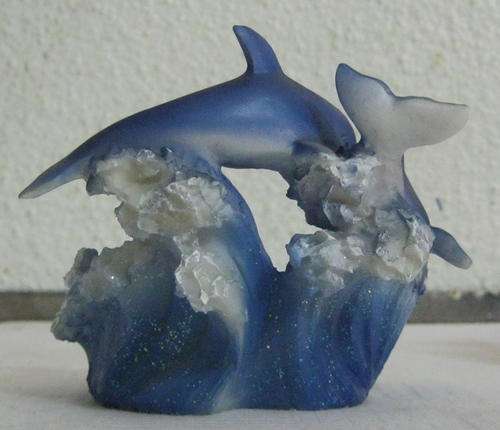 2 DOLPHIN TEA CANDLE HOLDERS