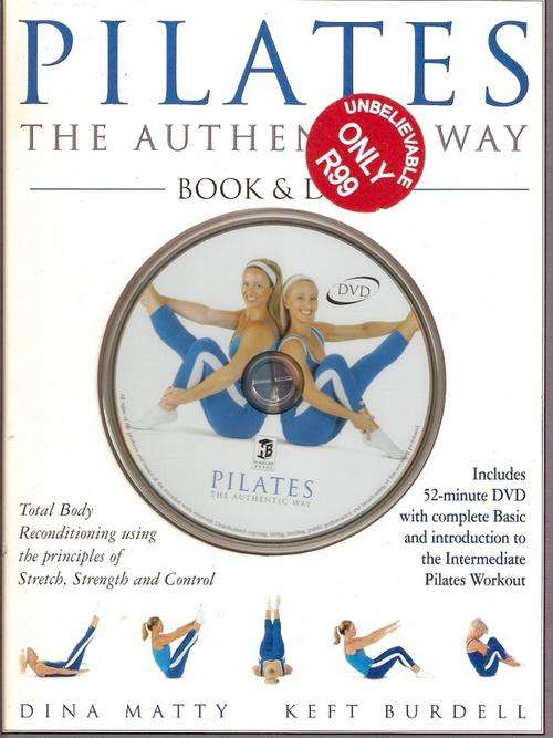 PILATES THE AUTHENTIC WAY BY BOOK AND DVD BY DINA MATTY&KEFT BURDELL(HARD COVER)