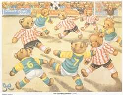 PRINT OF BEARS-THE FOOTBALL MATCH