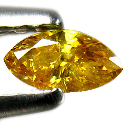 0.15 ct    YELLOW  MARQUISE CUT DIAMOND
