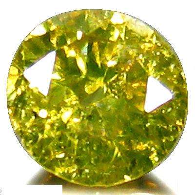 0.09 ct  FANCY GREEN ROUND DIAMOND