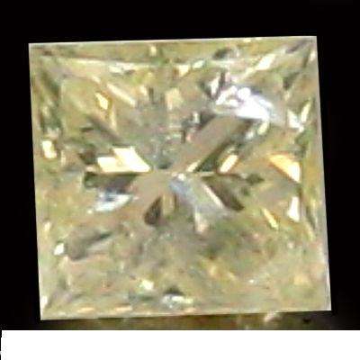 0.04 ctï¿½  LIGHT YELLOW SQUARECUT DIAMOND