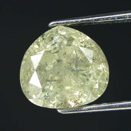 Amazing!! 0.88ct Yellow Pear Natural Loose Diamond