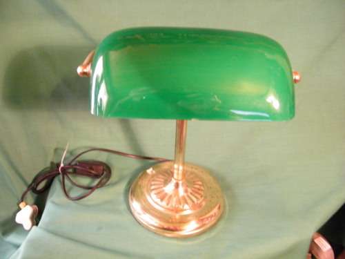 Green Bankers Lamp
