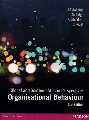 Organisational Behaviour 3rd edition