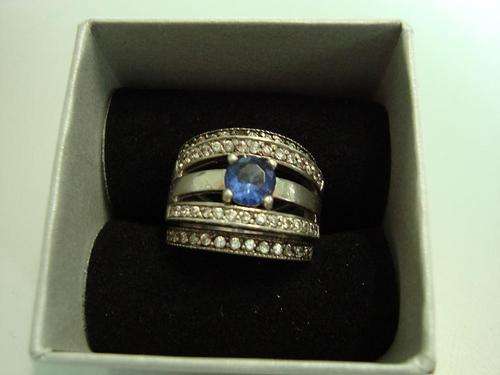 Broad Multi Band Sterling Silver Ring