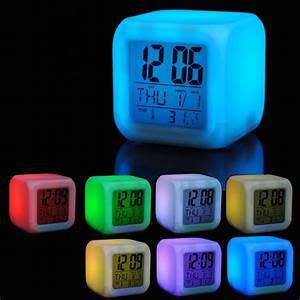 COLOR CHANGE DIGITAL ALARM CLOCK