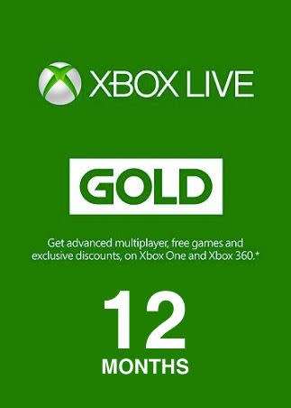 Xbox Live GOLD Subscription Card XBOX LIVE GLOBAL 12 Months