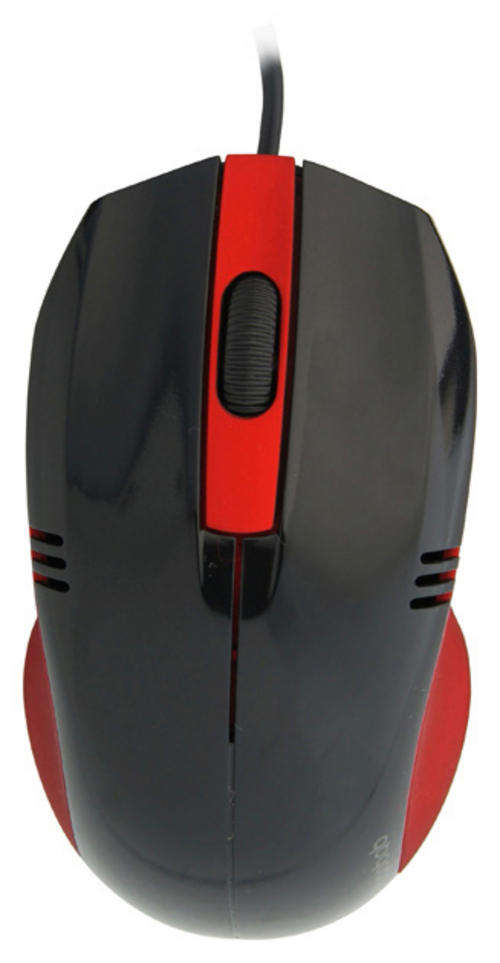 **Aggressive design suited for gamers!** **ESSENCE 3055 OPTICAL MOUSE, USB, BLACK/RED**