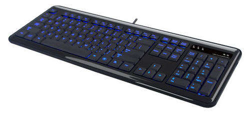 **NEW** BLUE ILLUMINATED GAMING KEYBOARD WITH MULTIMEDIA INTEGRATION