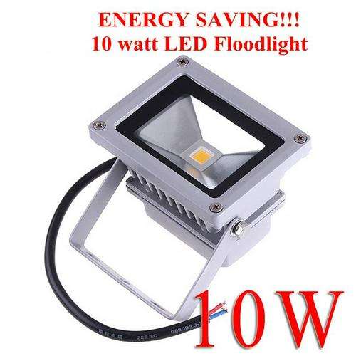 **COOL WHITE** **WATERPROOF / DUSTPROOF 10WATT LED FLOODLIGHT 220V**