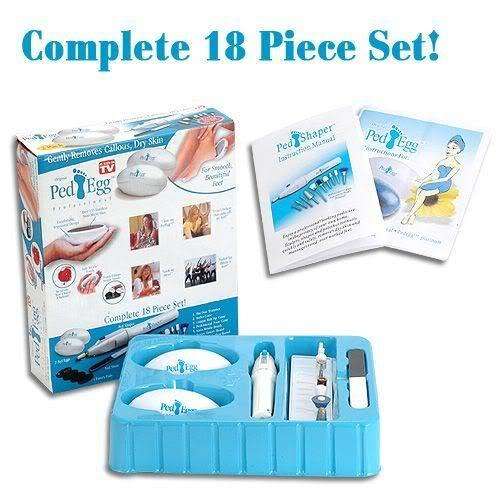 **FREE COMBINED SHIPPING!!** COMPLETE 18 PIECE PEDI EGG SET!!