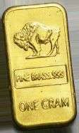BUY 1, GET 1 FREE!! GENUINE PURE FINE BRASS BUFFALO BULLION BAR - BEST INVESTMENT OPPORTUNITY!!
