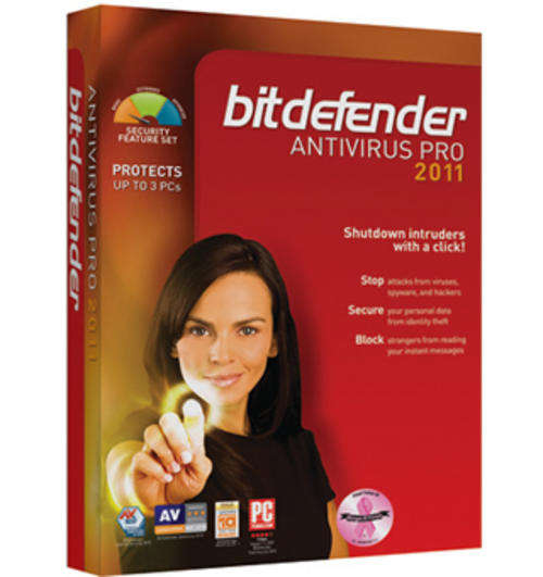 NEW & SEALED BITDEFENDER PRO 2011 ANTIVIRUS FOR 3 USERS!!