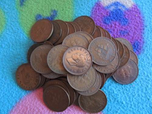 55 COINS 1D SOUTH AFRICAN