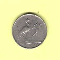 1965 Engels 5c SA coin