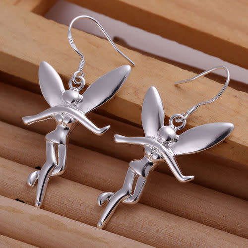 925 Sterling Silver fairy earrings