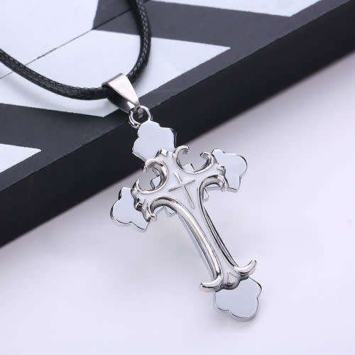 Fashion Unisex's Men Stainless Steel Cross Necklace Pendant Chain Jewelry Gift