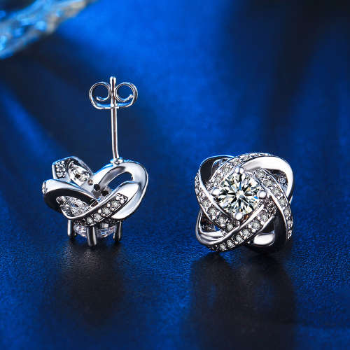 White gold plated Earrings for women AAA Zircon Wedding jewellery