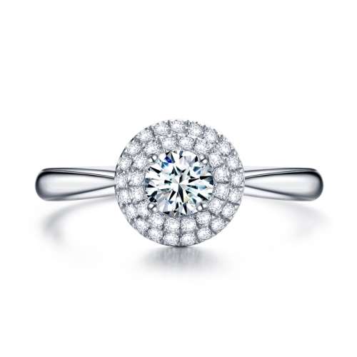 White gold plated Ring Jewellery for women with simulated diamond size6;7;8 US