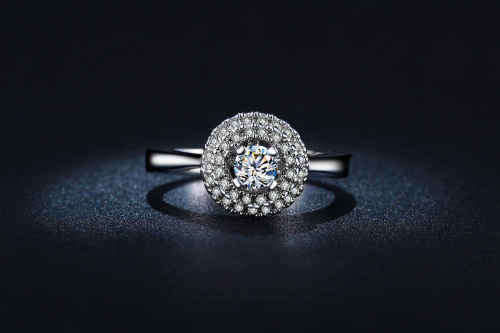 White gold plated Ring Jewellery for women with simulated diamond size6;7;8 US