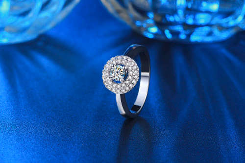 White gold plated Ring Jewellery for women with simulated diamond size6;7;8 US