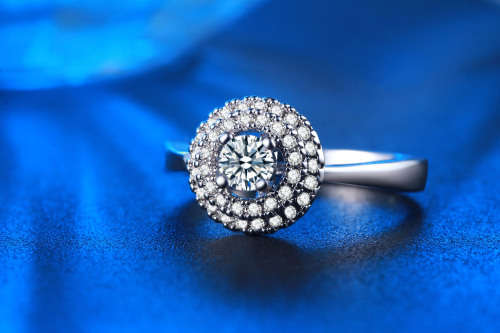 White gold plated Ring Jewellery for women with simulated diamond size6;7;8 US