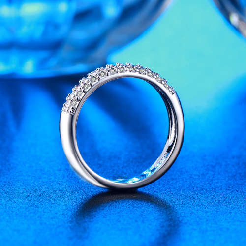 Vintage Simulated Diamond Ring white gold filled  Size 6;7 US