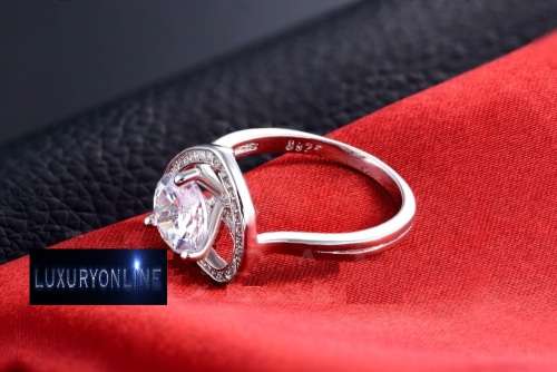 ENTICING!! 2ct Simulated Diamond Teardrop Shape Ring Size 6 US