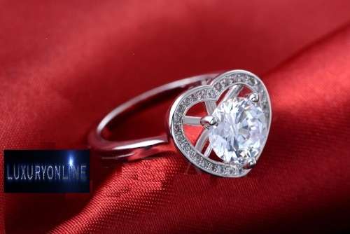 ENTICING!! 2ct Simulated Diamond Teardrop Shape Ring Size 6 US