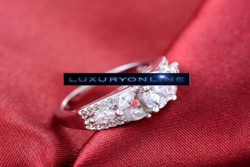 White Gold Filled 2ct Simulated Diamond Ring