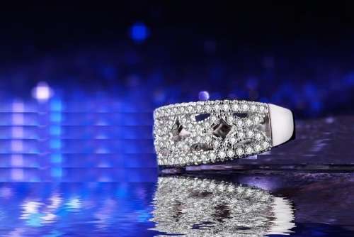 White Gold Filled Simulated Diamond Ring