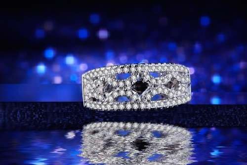 White Gold Filled Simulated Diamond Ring