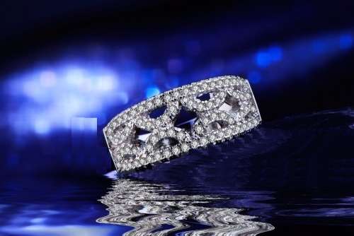 White Gold Filled Simulated Diamond Ring