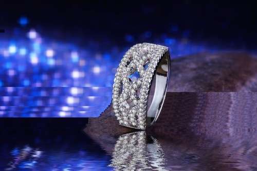 White Gold Filled Simulated Diamond Ring