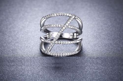 Hand Crafted Simulated Diamond Ring