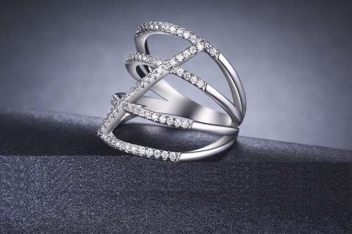 Hand Crafted Simulated Diamond Ring