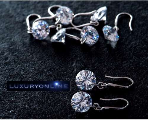 White Gold Filled Simulated Swizz Diamond