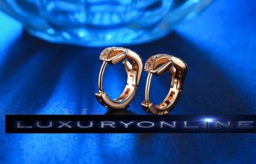 AMAZING! Simulated Diamond Infinity Hoop Earrings