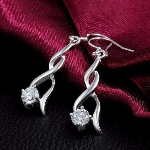 STUNNING! Simulated Diamond Infinity Drop Earrings