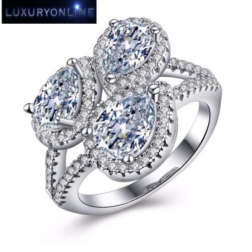 DAZZLING! Simulated Diamond Ring Size 6; 7; 8 US