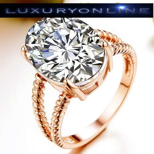 SUPURB! Tocean Ring With 2,00ct  Simulated Diamonds Size 6; 7; 8; 9 US