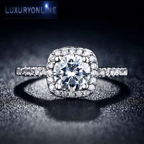 LOVELY! Ring With 27 1,75ct  Hand Crafted Simulated Diamonds Size 9 US