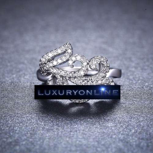 BRILLIANT! 0,25 Carrot Simulated White Diamond Ring Size 6; 7 US