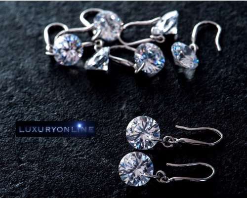 DIVINE! 1,75ct Simulated Swizz Diamond Drop Earrings