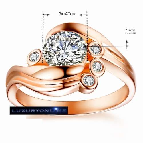 AMAZING! Tocean Ring With 1,75ct Simulated Diamonds Size 8 US