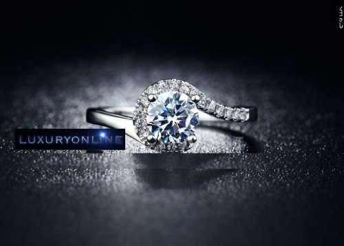 RADIANT Ring With  0,25ct Simulated Diamonds Size 7; 9 US